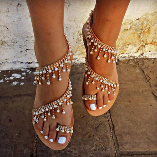 Ulla | Orthopaedic Sandals with Beaded Detail