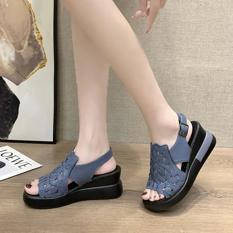 Romy | Comfortable Retro Sandals with Soft Sole