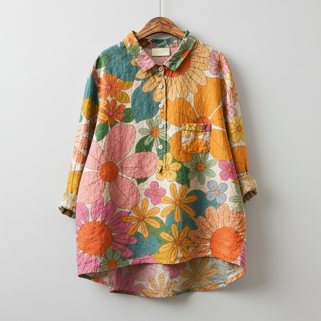 Herta | Soft-Draped Summer Blouse