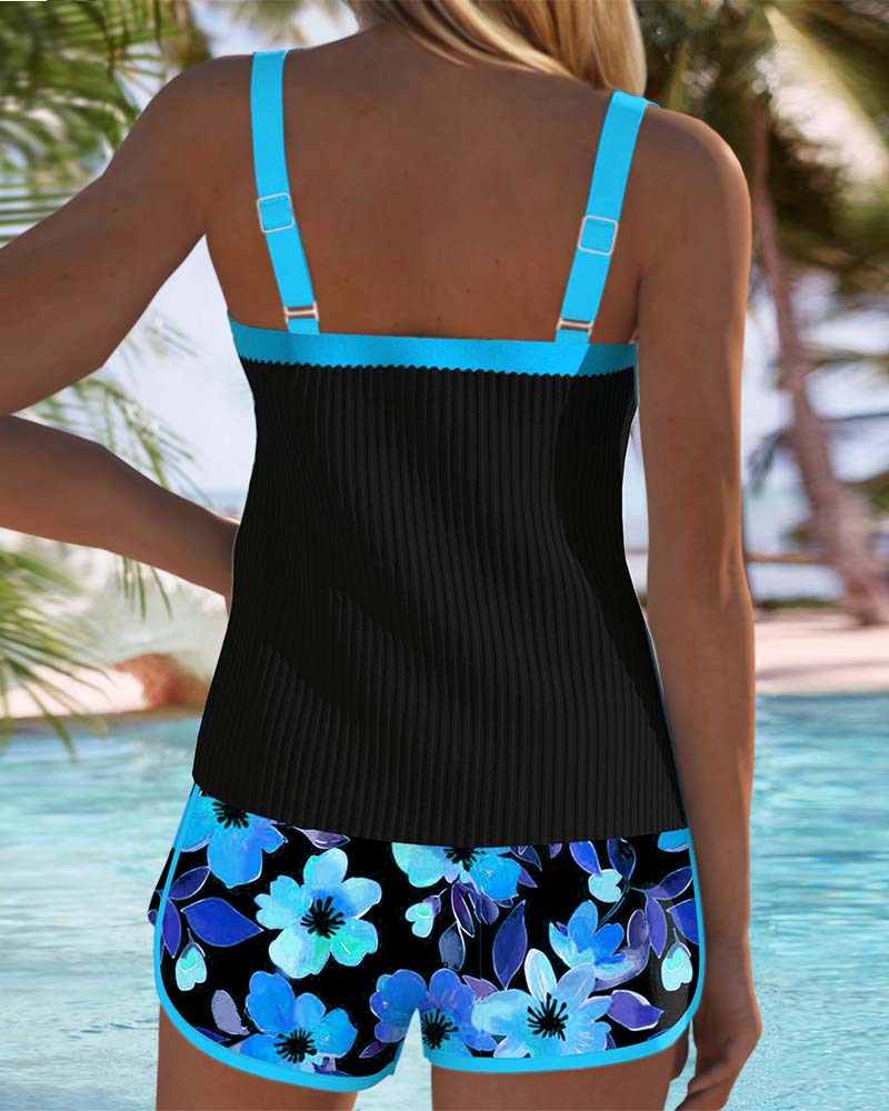Doris | Comfortable Floral Tankini Combo