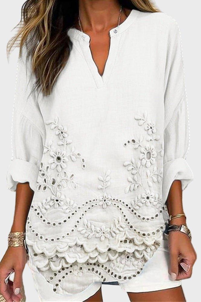 Amalie Boho Print Blouse for Women
