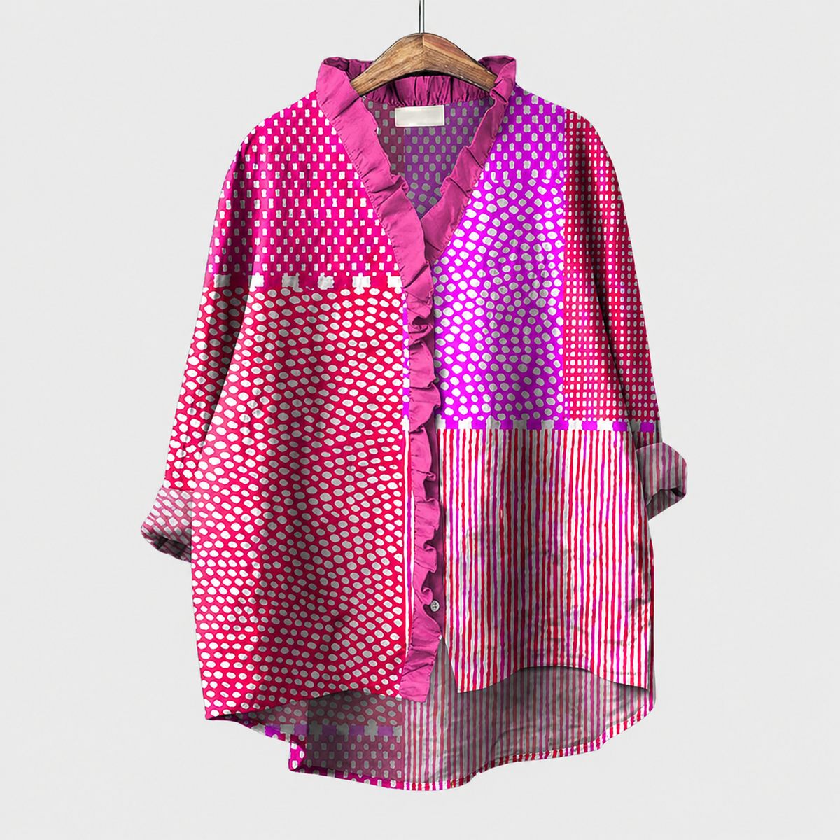 Louise | Rose Violet Elegant Summer Blouse
