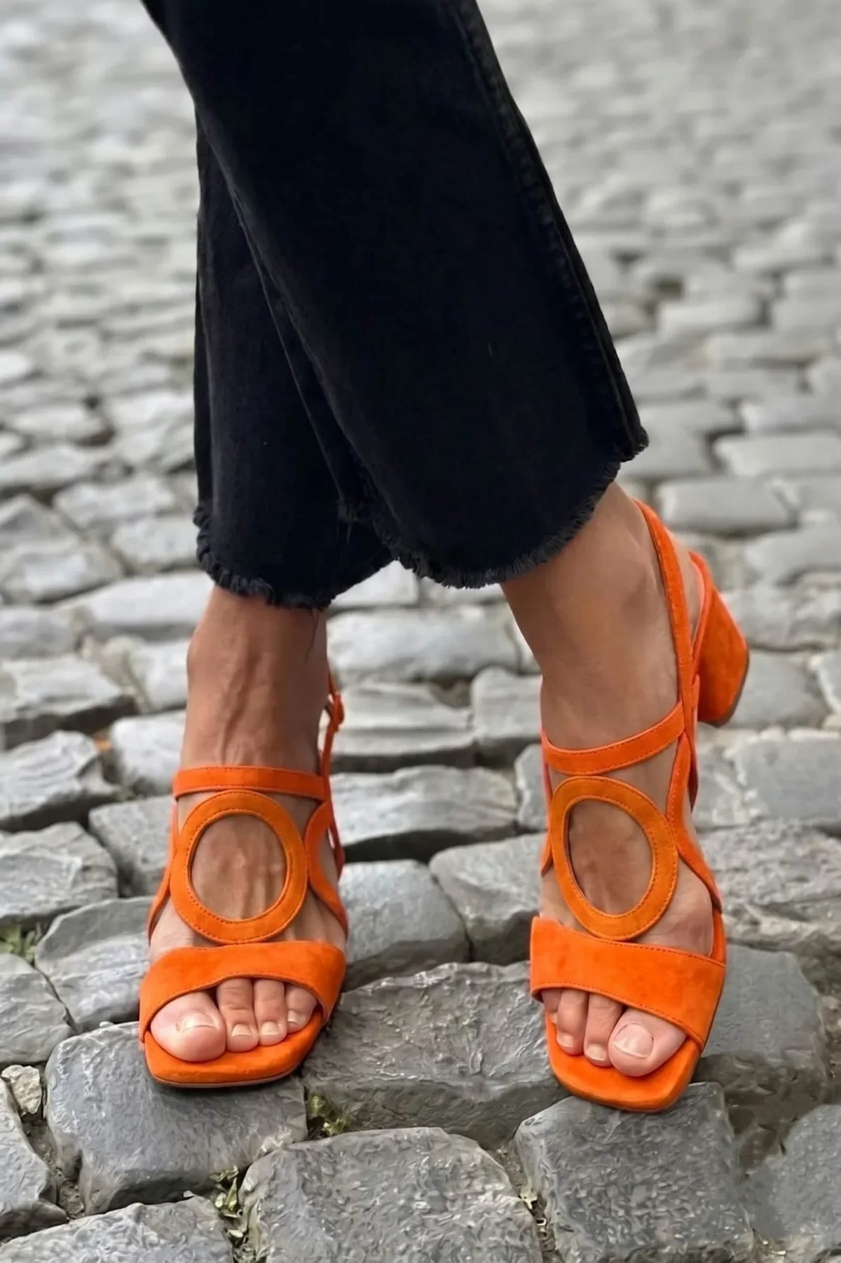 Patricia | Stylish Heeled Sandals with Suede-Look Finish
