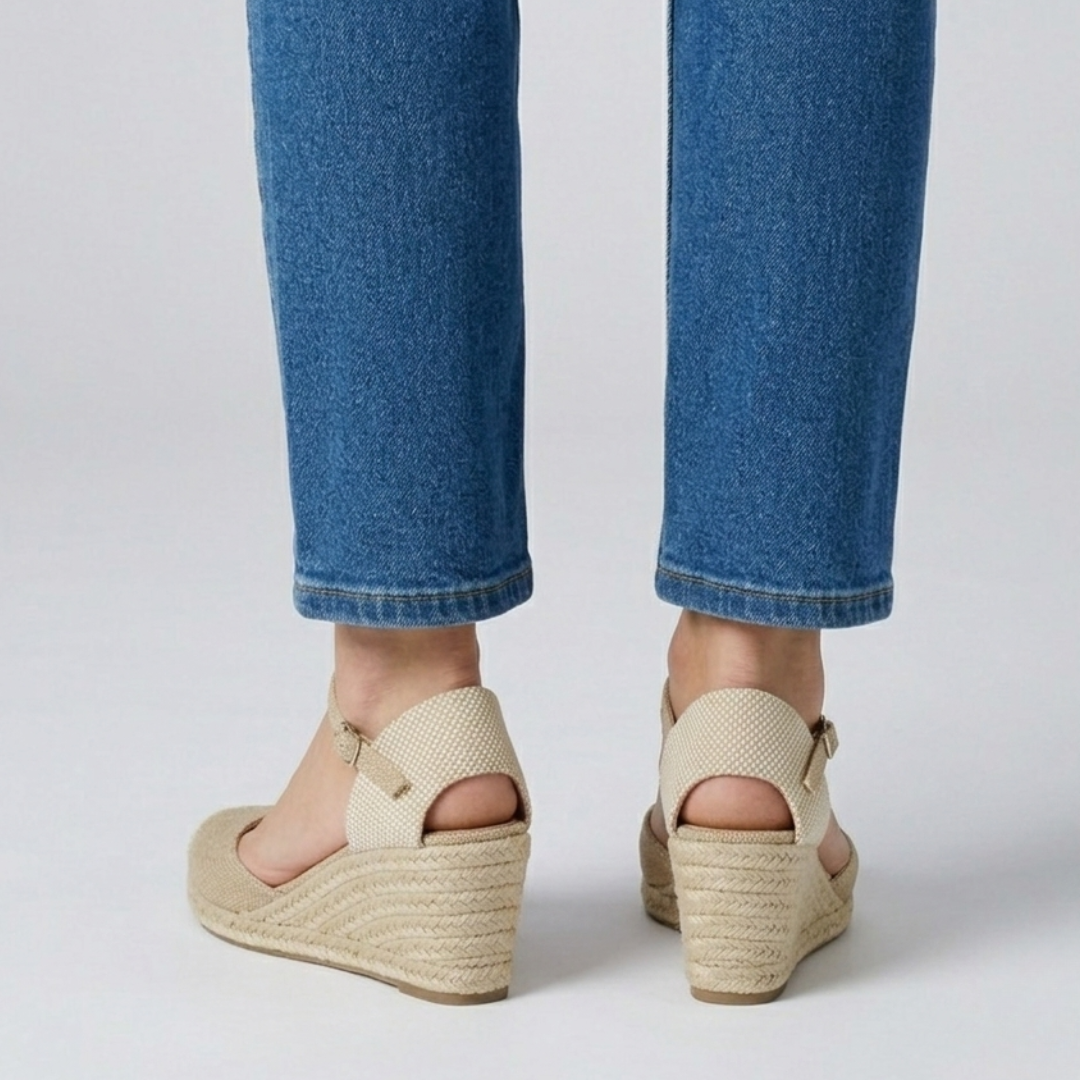 Susanna | Stylish Wedge Sandals with Closed Toe