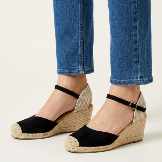 Susanna | Stylish Wedge Sandals with Closed Toe