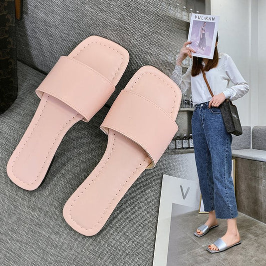 Zita | Open Toe-Post Mules