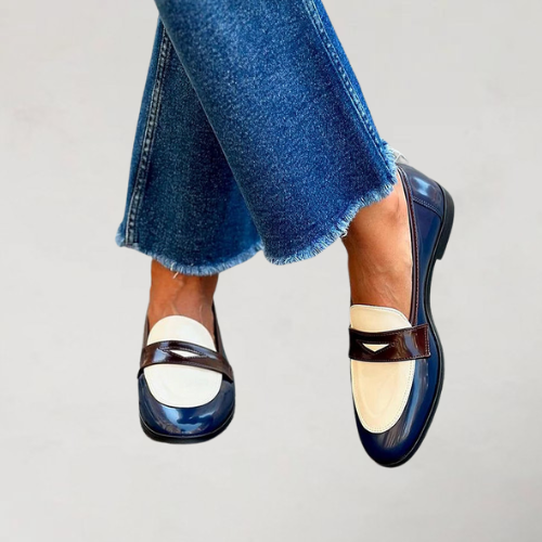 Clare Women's Navy Blue Loafers