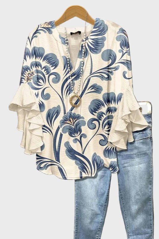 Saga Moonlight Boho Print Blouse for Women