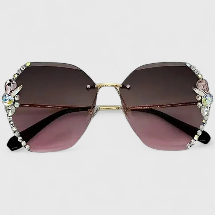 Elfrida | Rhinestone Frameless Sunglasses