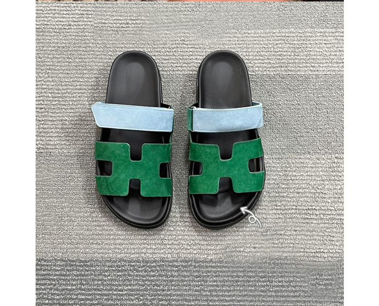 Elsie | H-Strap Sandals with Velcro Fastening