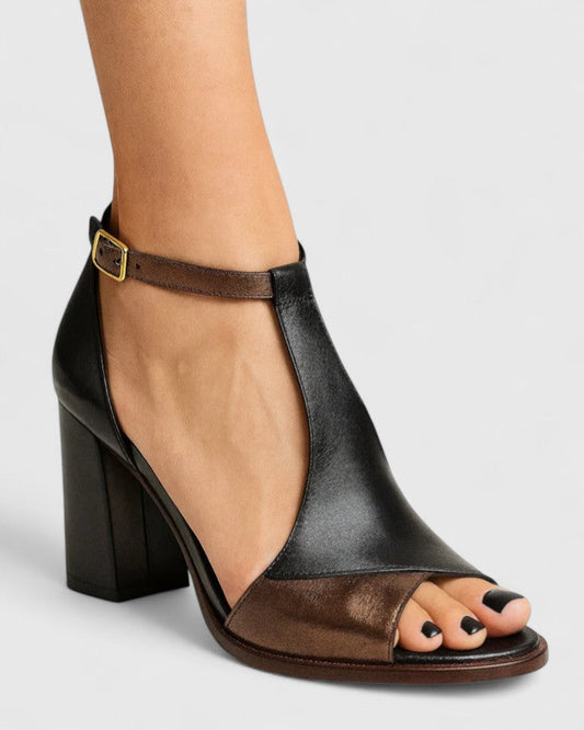 Philippa | Modern Heeled Sandals with Open Toe