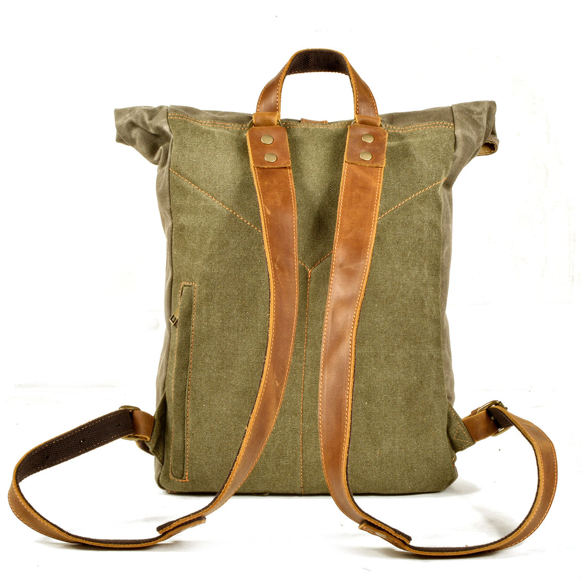 Adelaide waxed canvas rolltop backpack — Beverley Lane