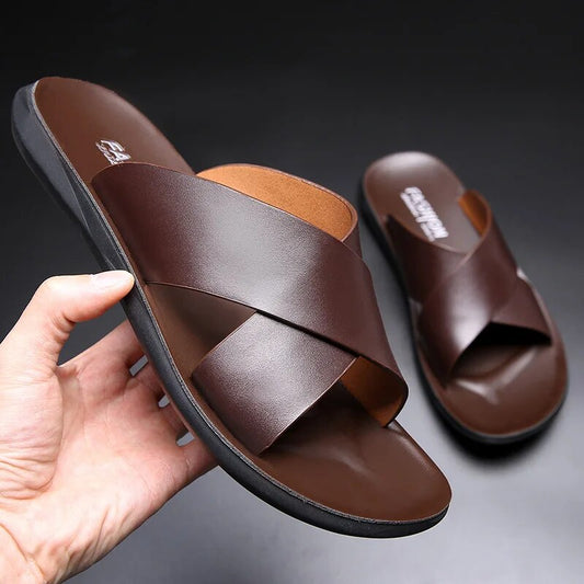 Karen | Non-Slip Faux Leather Sandals