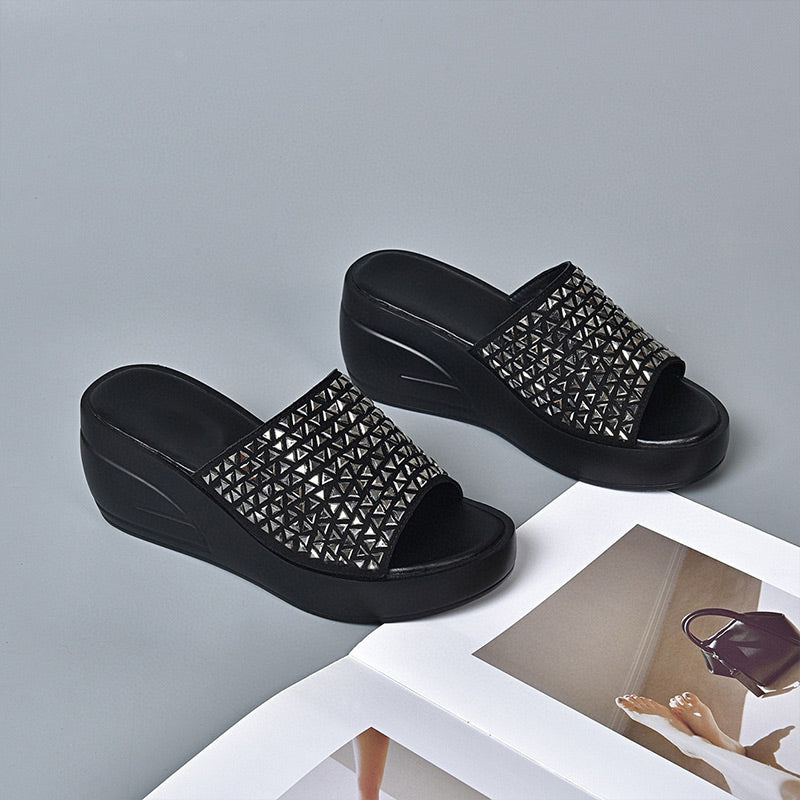 Irmela | Funkelnde Trend-Sandalen