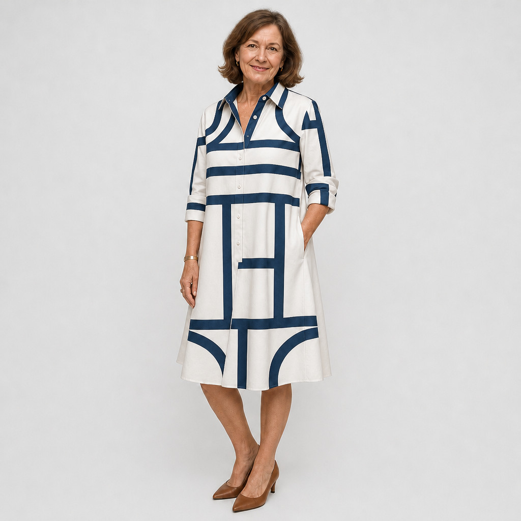 Clara | Flowing Shirt Dress in Timeless Style