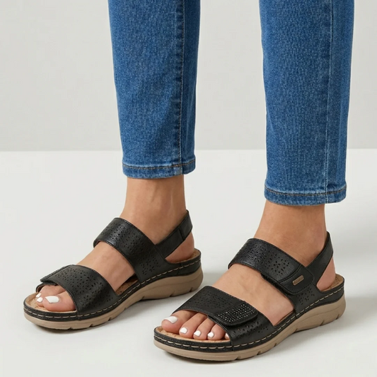 Ilka | Everyday Sandals with Soft Footbed and Velcro Fastening