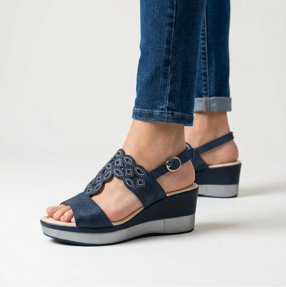 Silke | Wedge Sandals for Women with Adjustable Strap