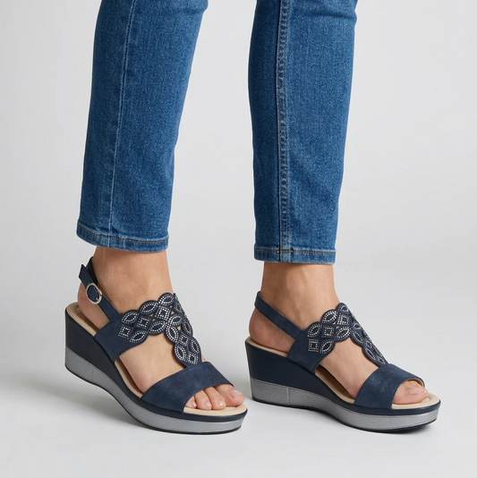 Silke | Wedge Sandals for Women with Adjustable Strap