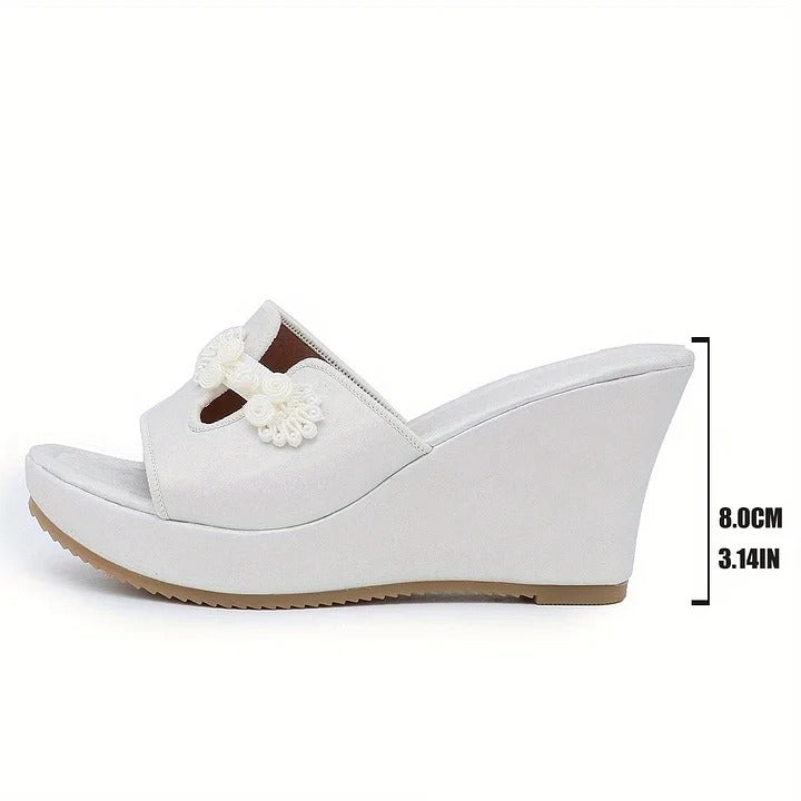 Mona | Feminine Platform Sandals with Cut-Out Design