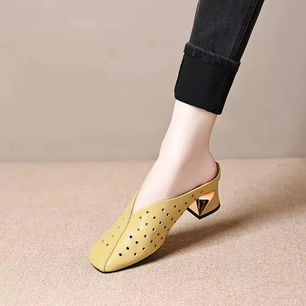 Waltraud | On-Trend Sandals with Stable Hollow Heel
