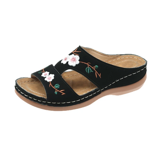 Karen | Comfortable Orthopaedic Sandals with Floral Pattern