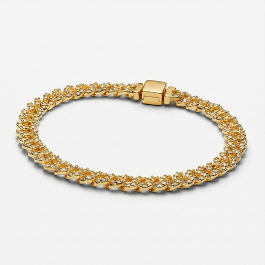 Astrid | Crystal Cuban Link Bracelet