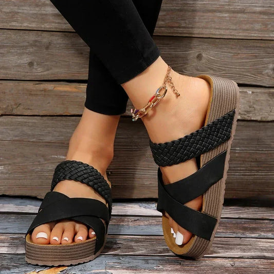 Annalise | Softly Cushioned Sandals with Footbed
