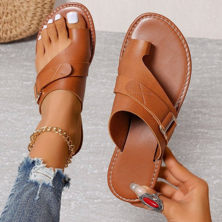 Katherine | Premium Orthopaedic Sandals in Faux Leather