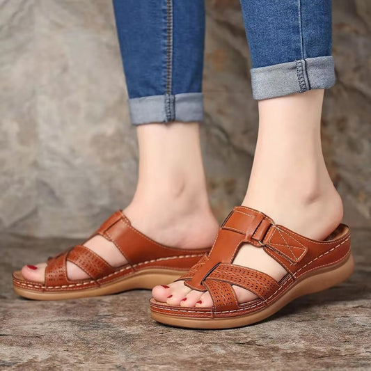 Rosalie | Elegant Faux Leather Sandals for Women