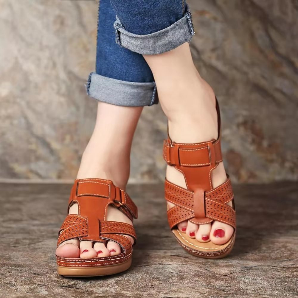 Rosalie | Elegant Faux Leather Sandals for Women