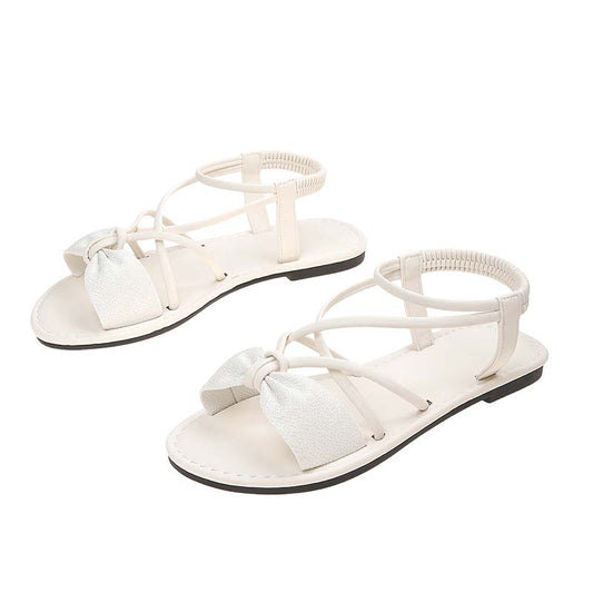 Hermione | Flat Sandals with Crossover Straps