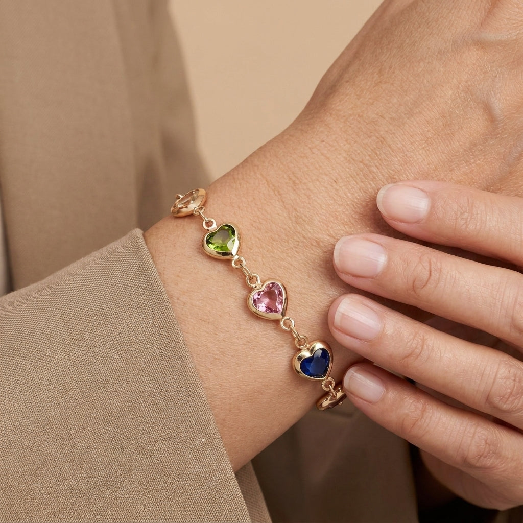 Antonella | Heart Charm Bracelet