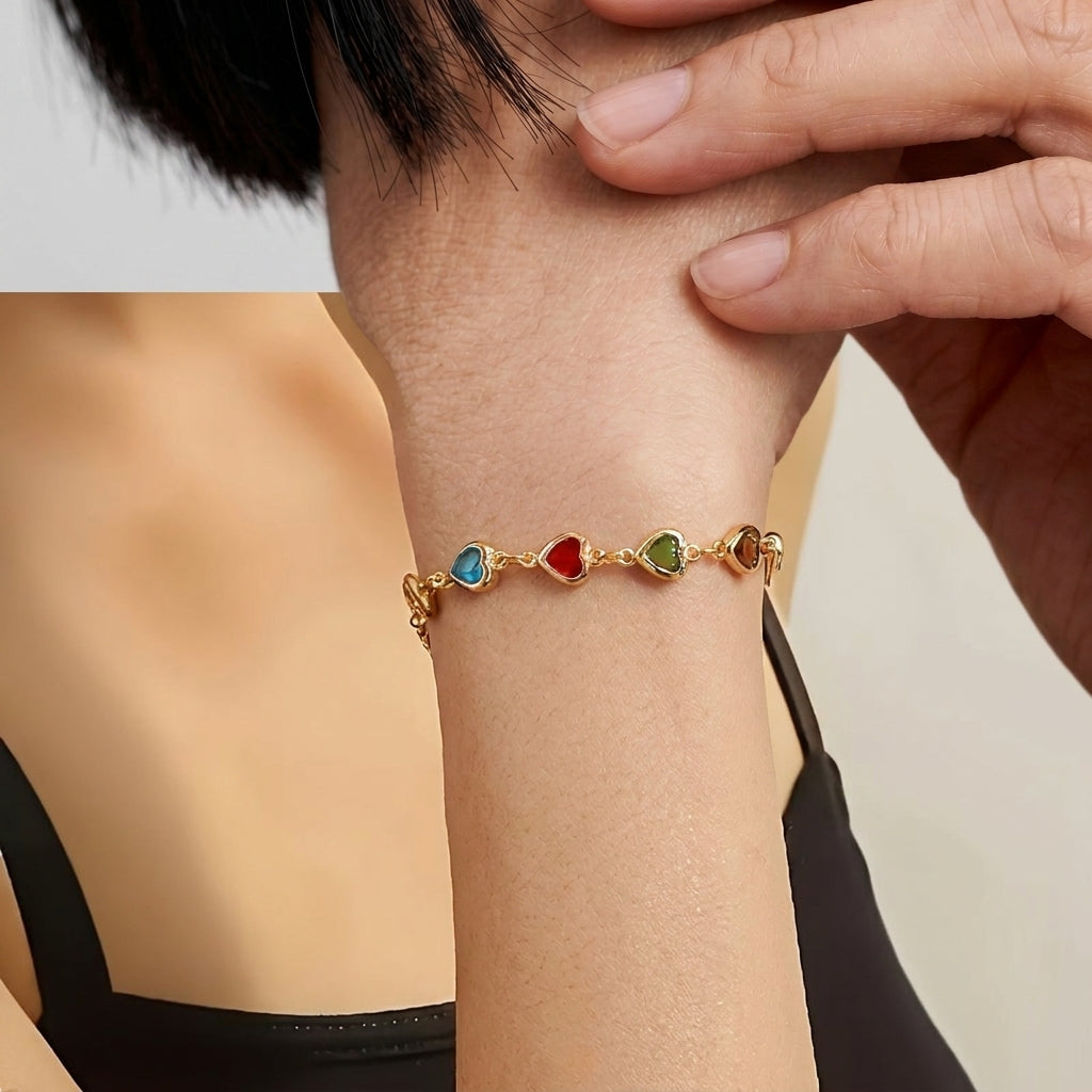 Antonella | Heart Charm Bracelet