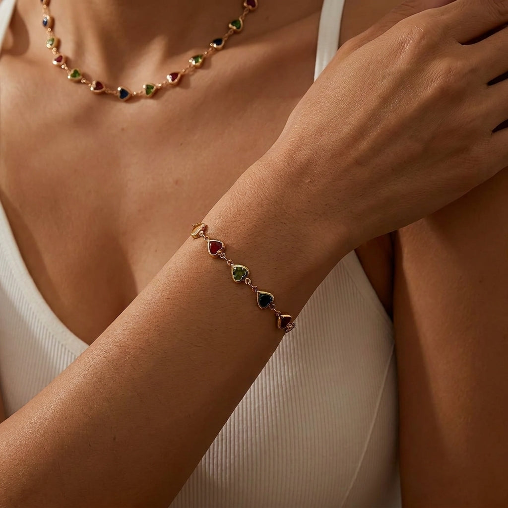 Antonella | Heart Charm Bracelet