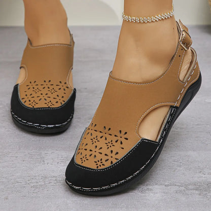Heike | Soft Wedge Sandals with Adjustable Strap