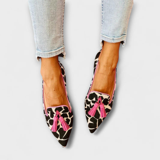 Kirra Women's Pom-Pom Pointed Toe Loafers