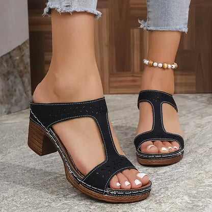Gertrude | Orthopaedic Sandals with Block Heel