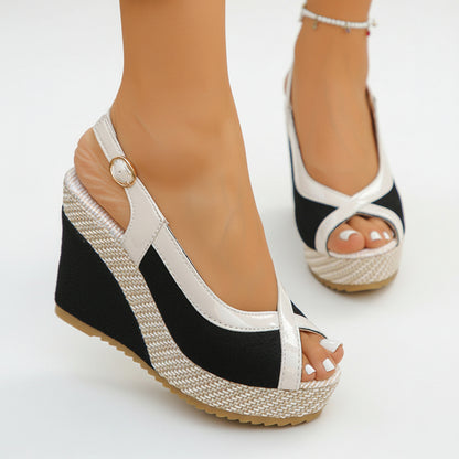 Renata | Wedge Sandals with Open Toe