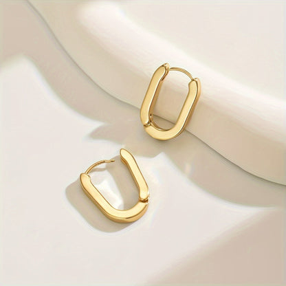 Brigitte | Modern Geometric Hoop Earrings
