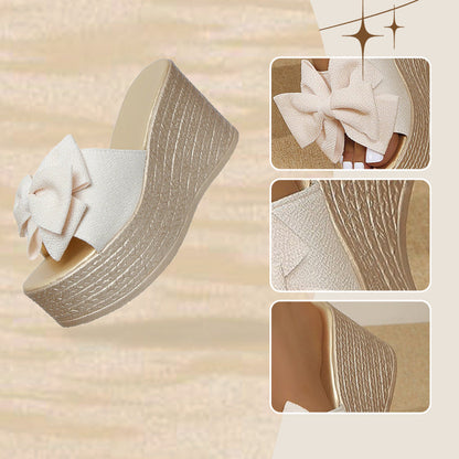 Zoe | Wedge Sandals with Bow Detail for Women