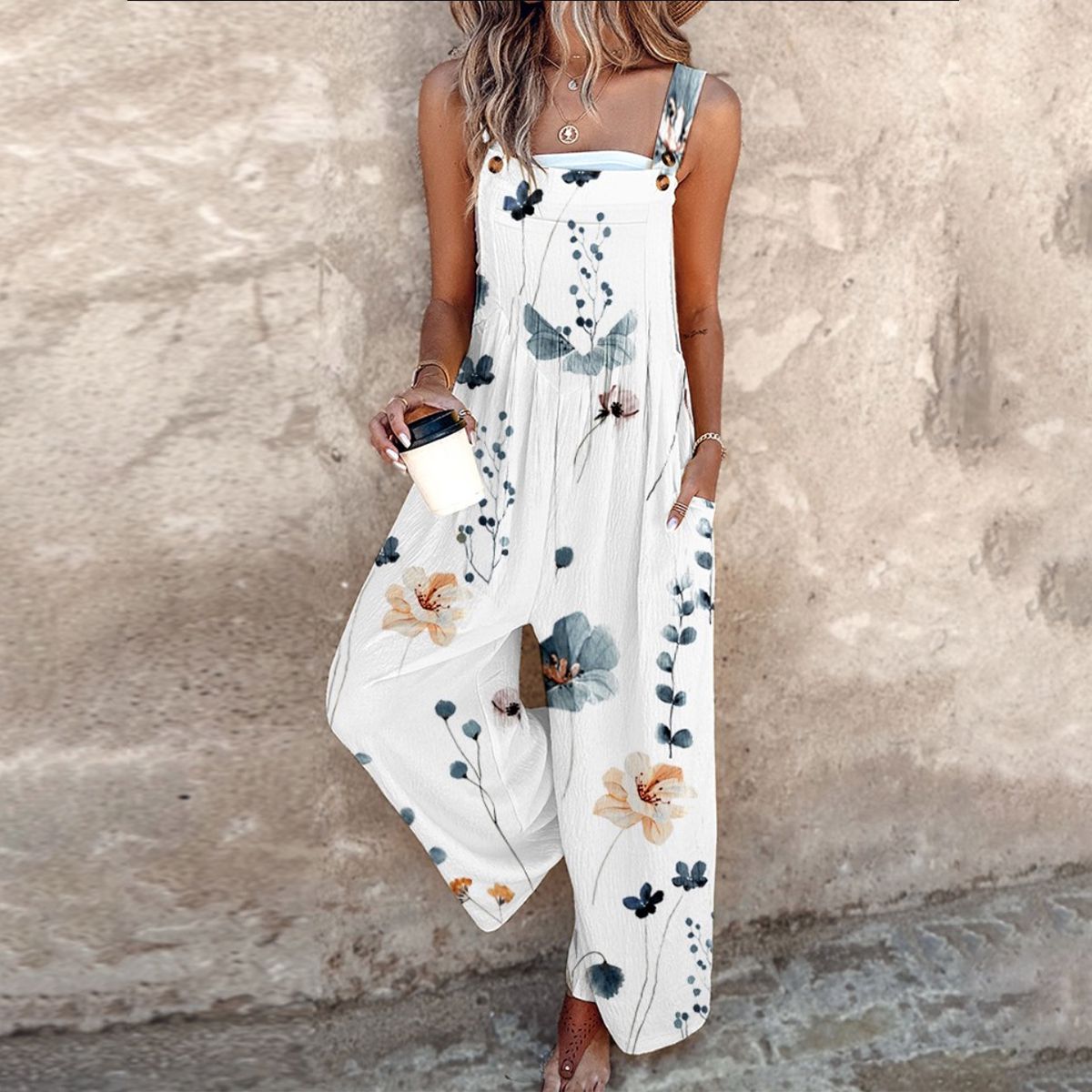 Broome | Relaxed Wide-Leg Overalls