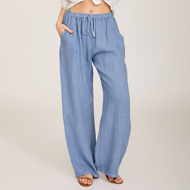 Enara | Wide-Leg Pants with Drawstring Waist
