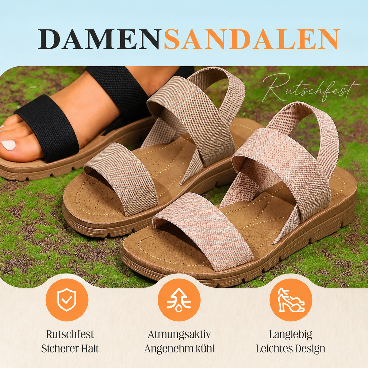 Hanna | Casual Comfort Sandals with Non-Slip Sole