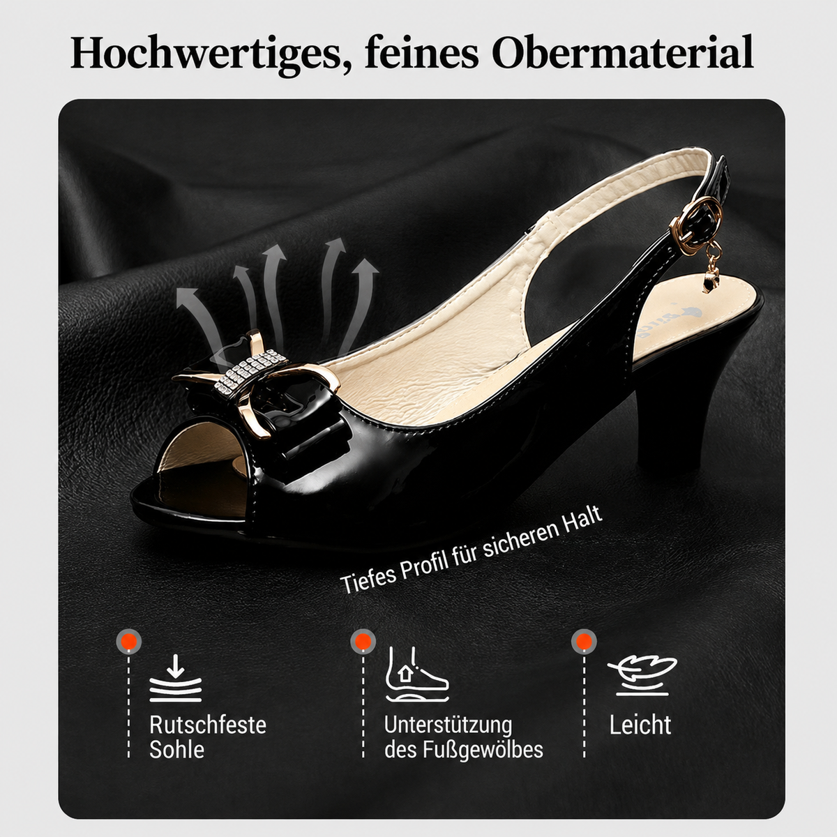 Petra | Stylish Slingback Sandals with Decorative Bow