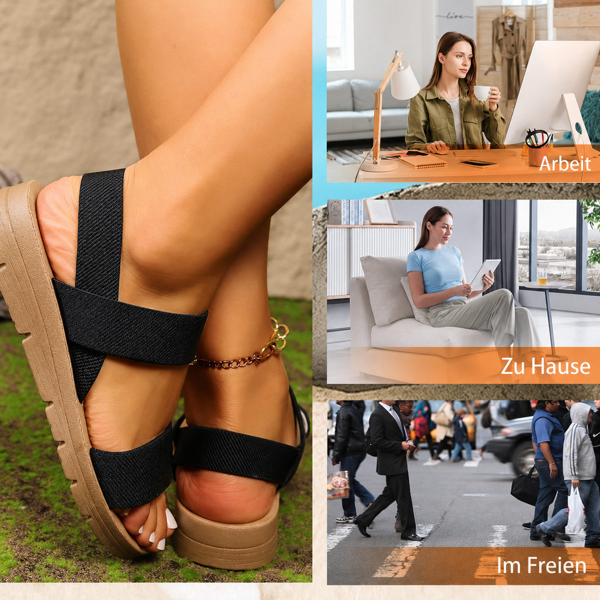 Hanna | Casual Comfort Sandals with Non-Slip Sole