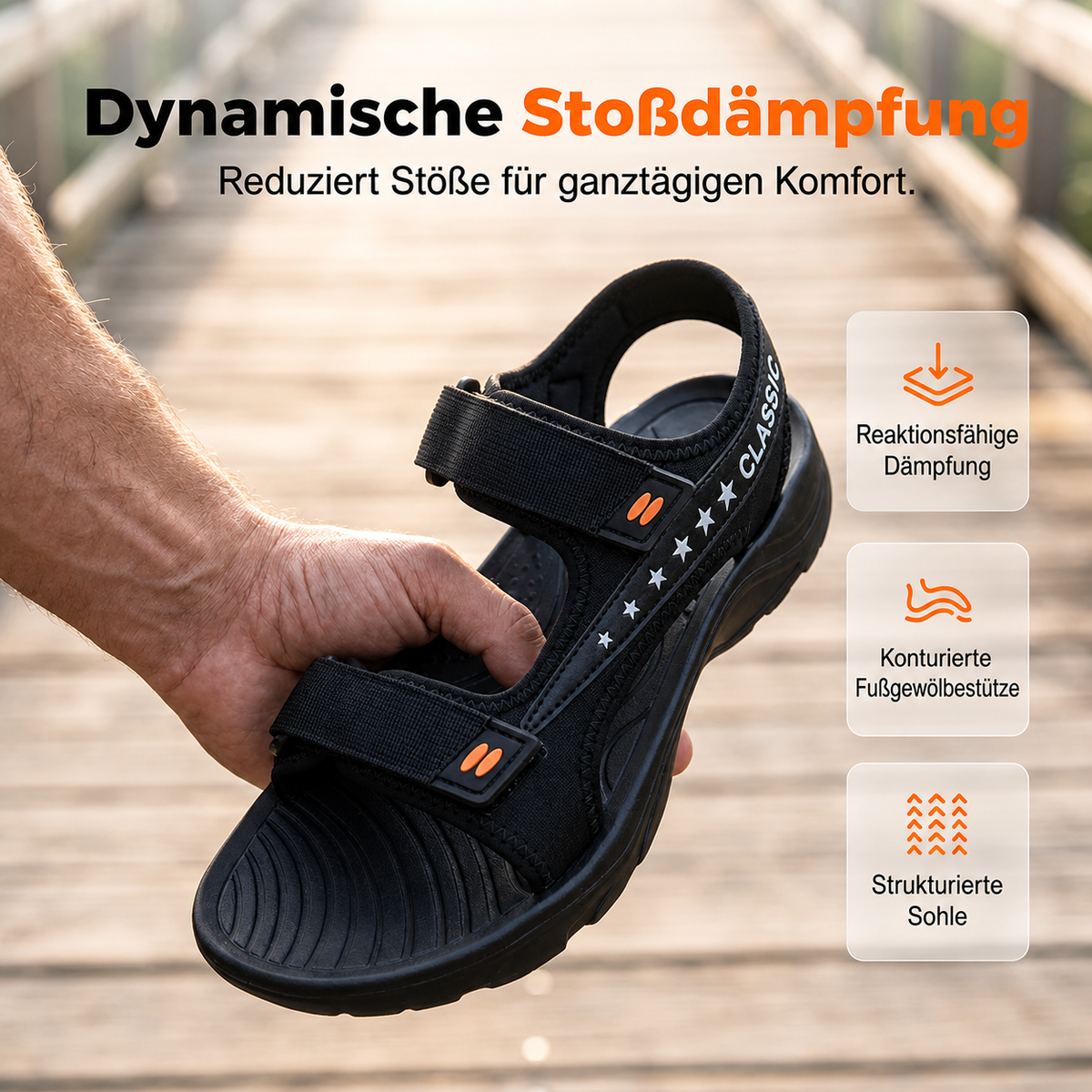 Ferdinand | Herren-Sandalen für Wandern und Freizeit