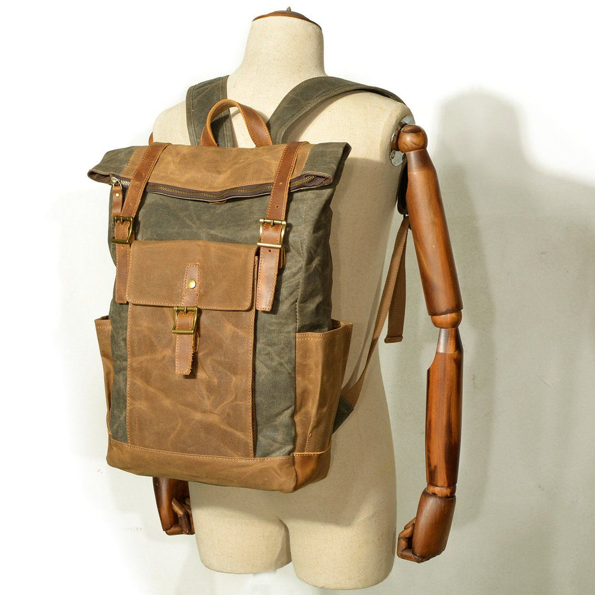 Kalgoorlie waxed canvas backpack — Beverley Lane