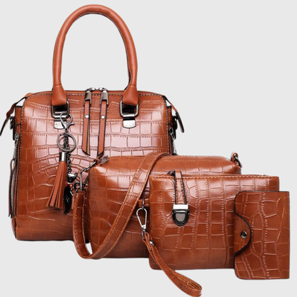 Hannah | Coordinated 4-Piece Handbag Set