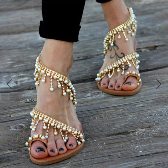 Ulla | Orthopaedic Sandals with Beaded Detail