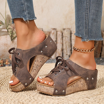 Marion | Casual Wedge Sandals with Modern Retro Charm